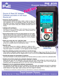 Thumbnail of document Data Sheet - 235 Process Voltage Calibrator